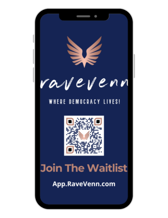 RaveVenn App Mobile Phone Screen Join The Waitlist