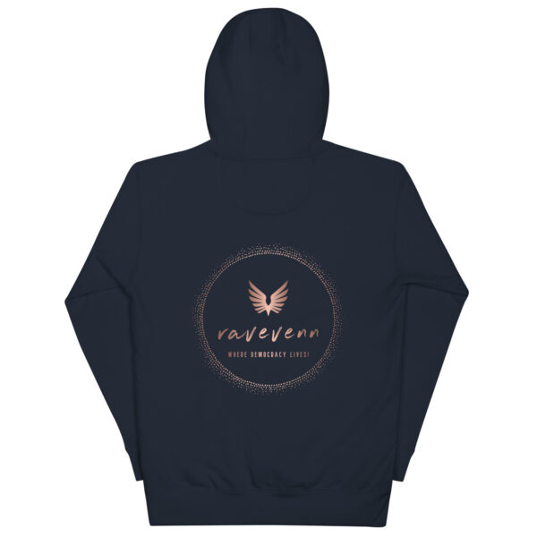 RaveVenn "Whatchu RaveVenn About?" Navy Unisex Hoodie - Image 8