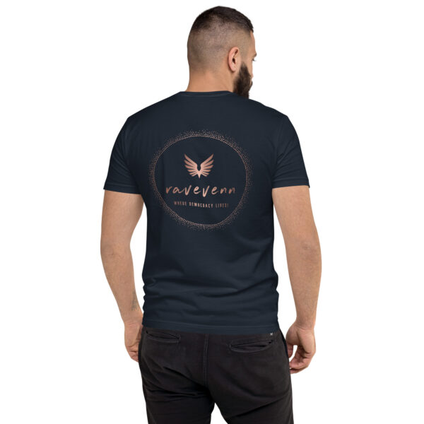 RaveVenn Logo Short Sleeve T-shirt in Midnight Navy - Image 4