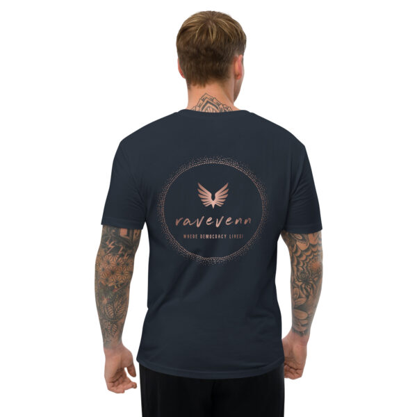 RaveVenn Logo Short Sleeve T-shirt in Midnight Navy - Image 5