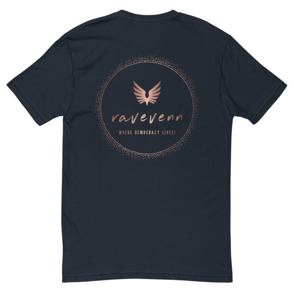RaveVenn Logo Short Sleeve T-shirt in Midnight Navy - Image 6
