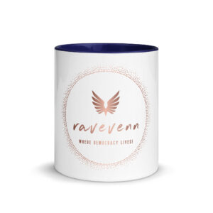 RaveVenn Logo Mug with Navy Color Inside