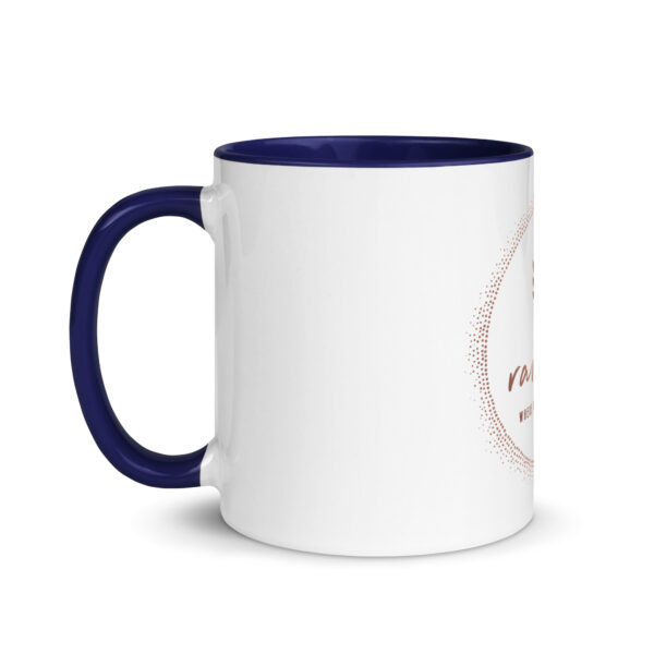 RaveVenn Logo Mug with Navy Color Inside - Image 3